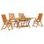 Set de masă pentru grădină 5 pcs Maro Lemn Solid de Acacia GartenMobel Dekor