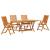 Set de masă pentru grădină 5 pcs Maro Lemn Solid de Acacia GartenMobel Dekor