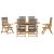 Set de masă pentru grădină 7 pcs Gri Lemn Solid de Acacia GartenMobel Dekor