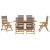 Set de masă pentru grădină 7 pcs Gri Lemn Solid de Acacia GartenMobel Dekor
