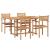Set de masă pentru grădină 5 pcs natural Lemn Solid de Acacia GartenMobel Dekor