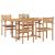 Set de masă pentru grădină 5 pcs natural Lemn Solid de Acacia GartenMobel Dekor