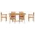 Set de masă pentru grădină 7 pcs natural Lemn Solid de Acacia GartenMobel Dekor