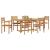 Set de masă pentru grădină 7 pcs Maro Lemn solid de tec GartenMobel Dekor