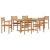 Set de masă pentru grădină 7 pcs Maro Lemn solid de tec GartenMobel Dekor
