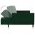 Canapea extensibilă cu 2 locuri, 2 perne, verde închis, catifea GartenMobel Dekor