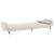 Canapea extensibilă cu 2 locuri, 2 perne, crem, catifea GartenMobel Dekor
