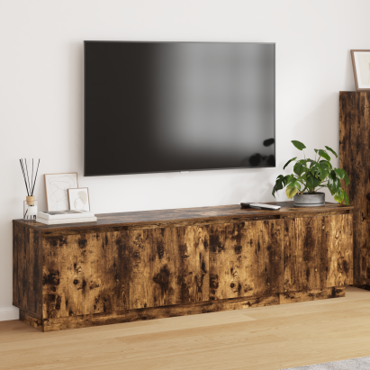 Cabinet TV Stejar fumuriu 180 x 38 x 49 cm Lemn compozit GartenMobel Dekor