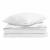 Pilotă 2 în 1 cu pernă, albă, 155x220 cm, pene de rață