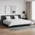 Pilotă de iarnă 240x200 cm cu 2 perne, microfibră albă, set 3 piese