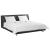 Set pilotă albă 260x220 cm cu 2 perne, microfibră matlasată