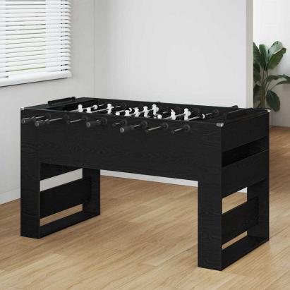 Masă de Foosball Stejar Negru 146,5 x 74 x 85 cm Lemn compozit GartenMobel Dekor