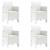 Set de masă pentru grădină 5 pcs Alb Polipropilenă GartenMobel Dekor