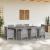 Set de masă pentru grădină 9 pcs Gri deschis Polipropilenă GartenMobel Dekor