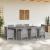Set de masă pentru grădină 9 pcs Gri deschis Polipropilenă GartenMobel Dekor