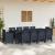 Set de masă pentru grădină 11 pcs Antracit Polipropilenă GartenMobel Dekor