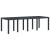 Set de masă pentru grădină 11 pcs Antracit Polipropilenă GartenMobel Dekor