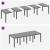 Set de masă pentru grădină 11 pcs Gri deschis Polipropilenă GartenMobel Dekor
