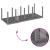 Set de masă pentru grădină 11 pcs Gri deschis Polipropilenă GartenMobel Dekor
