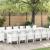 Set de masă pentru grădină 15 pcs Alb Ratan Polt GartenMobel Dekor