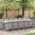 Set de masă pentru grădină 15 pcs Gri deschis Ratan Polt GartenMobel Dekor