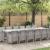 Set de masă pentru grădină 15 pcs Gri deschis Ratan Polt GartenMobel Dekor