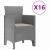 Set de masă de grădină cu perne cu pernă 17 pcs Gri deschis PP GartenMobel Dekor