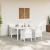 Set de masă pentru grădină 5 pcs Alb Ratan Polt GartenMobel Dekor