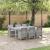 Set de masă pentru grădină 7 pcs Gri deschis Polipropilenă GartenMobel Dekor