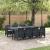 Set de masă pentru grădină 9 pcs Antracit Polipropilenă GartenMobel Dekor