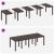 Set de masă pentru grădină 9 pcs Maro Polipropilenă GartenMobel Dekor
