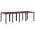 Set de masă pentru grădină 9 pcs Maro Polipropilenă GartenMobel Dekor