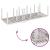 Set de masă pentru grădină 11 pcs Alb și taupe Ratan sintetic GartenMobel Dekor