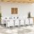 Set de masă pentru grădină 11 pcs Alb și taupe Ratan sintetic GartenMobel Dekor