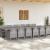 Set de masă pentru grădină 13 pcs Gri deschis Ratan Polt GartenMobel Dekor