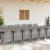 Set de masă de grădină cu perne cu pernă 15 pcs Gri deschis PP GartenMobel Dekor