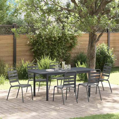 Set de masă pentru grădină 7 pcs Antracit GartenMobel Dekor