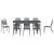 Set de masă pentru grădină 9 pcs Antracit GartenMobel Dekor
