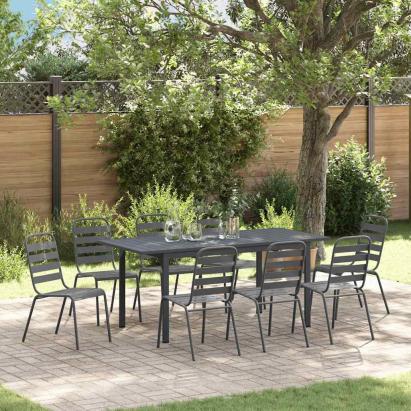 Set de masă pentru grădină 9 pcs Antracit GartenMobel Dekor