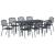 Set de masă pentru grădină 9 pcs Antracit GartenMobel Dekor