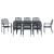 Set de masă pentru grădină 9 pcs Antracit GartenMobel Dekor