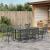 Set de masă pentru grădină 9 pcs Antracit GartenMobel Dekor