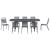Set de masă pentru grădină 9 pcs Antracit GartenMobel Dekor