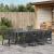 Set de masă pentru grădină 9 pcs Negru poliratan GartenMobel Dekor