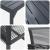 Set de masă pentru grădină 9 pcs Negru poliratan GartenMobel Dekor