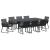 Set de masă pentru grădină 9 pcs Negru poliratan GartenMobel Dekor