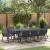Set de masă pentru grădină 9 pcs Negru poliratan GartenMobel Dekor