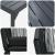 Set de masă pentru grădină 9 pcs Negru poliratan GartenMobel Dekor