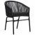 Set de masă pentru grădină 9 pcs Negru poliratan GartenMobel Dekor