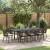 Set de masă pentru grădină 9 pcs Maro poliratan GartenMobel Dekor